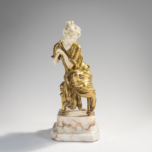 Chryselephantin-Figur 'Mlle. Muffet Petit', um 1910
