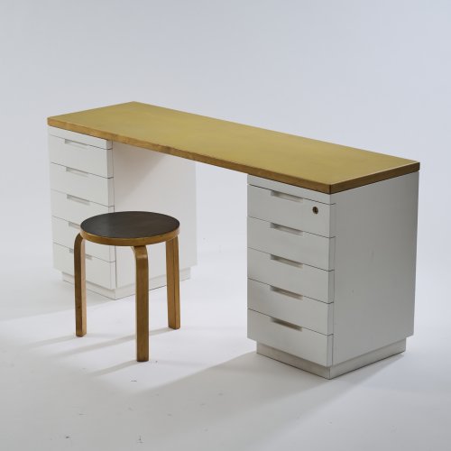 Schreibtisch mit Hocker, 1930er Jahre