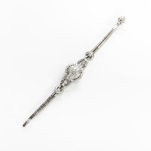 Art Déco Armbanduhr mit Diamantbesatz