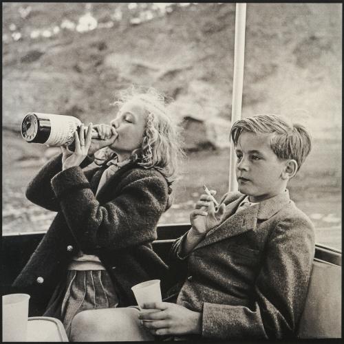 'Wonni and Alex aboard Bartholomé March's boat', 1954 (printed later)