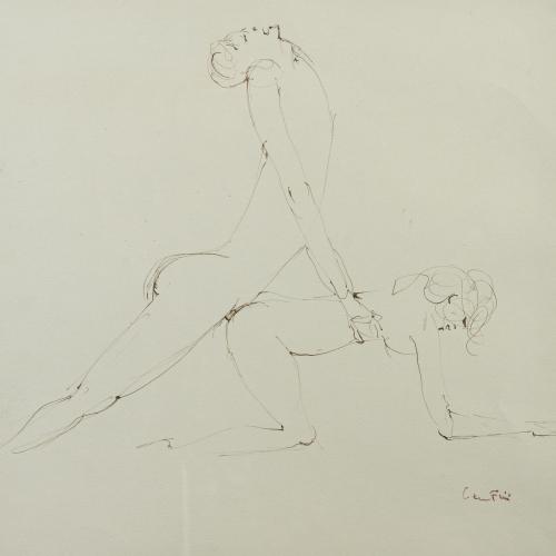 'Dessin Erotique No. 8 (Spécial No. 115)' und 'Dessin Erotique No. 9 (Spécial No. 116)', um 1970