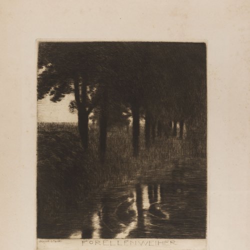 'Forellenweiher', um 1890/91