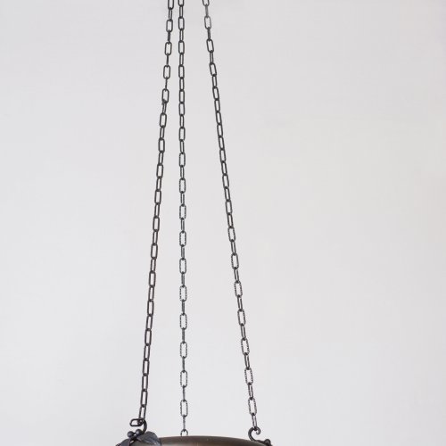 Deckenlampe mit Kaki, um 1915