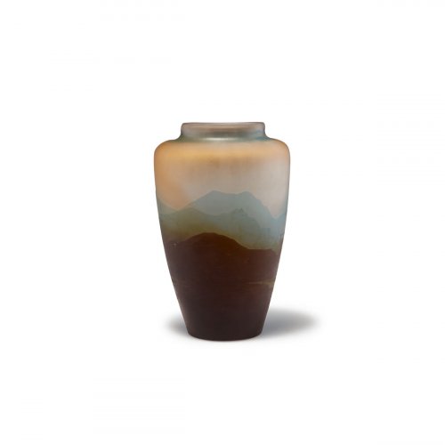 Vase mit alpiner Landschaft, 1906-14
