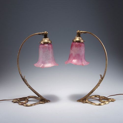 Paar Tischlampen, um 1910-14