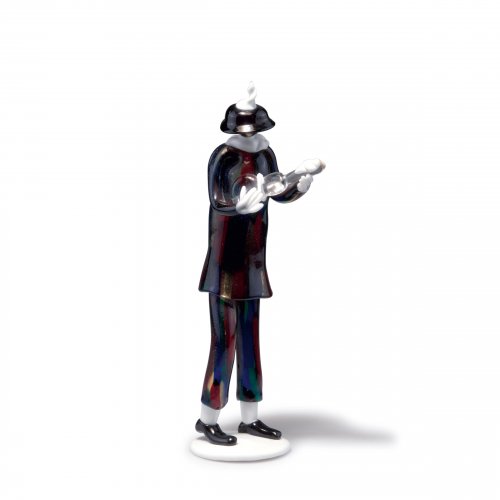 Figur 'Arlecchino pezzato', 1950