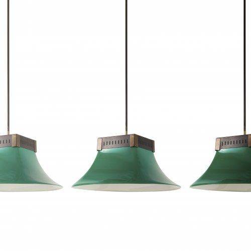Three 'Billiard' ceiling lights, 1960s