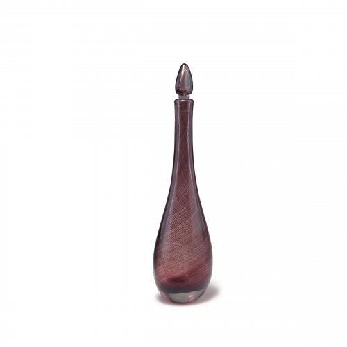 Flasche mit Stopfen 'Mezza filigrana', 1956