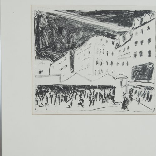 'Der Altmarkt in Dresden mit Jahrmarkt', 1910