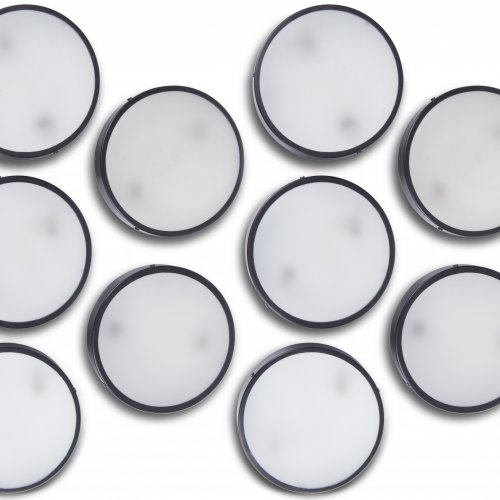 Ten wall- / ceiling lights, 1950