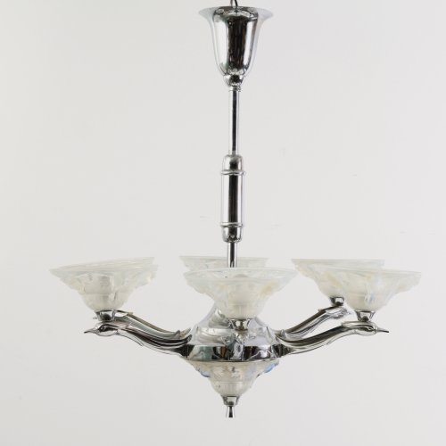 Deckenleuchte 'Vögel', um 1930