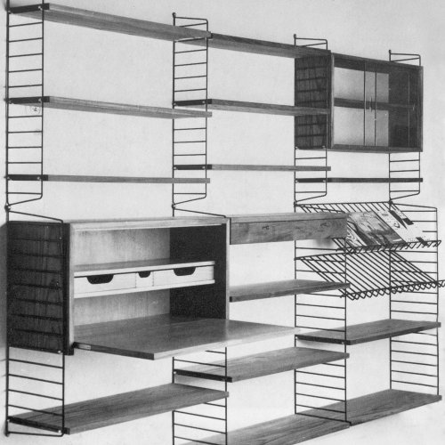 Regalwand 'String', um 1955