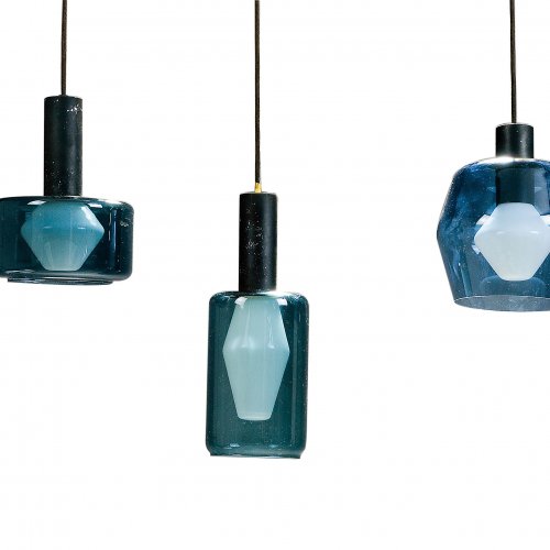 Drei Deckenlampen 'K2-138, K2-139, K2-141', 1960