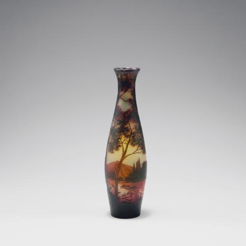Vase with mountain lake, 1915-20