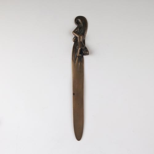 'Girl' paper knife, c1910
