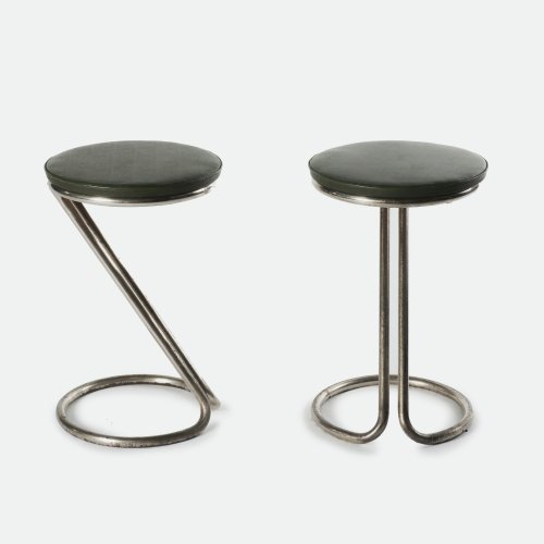 Two 'Z' bar stools, c1920/30s