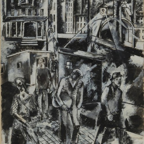 Untitled (street scene in Dortmund), 1924 