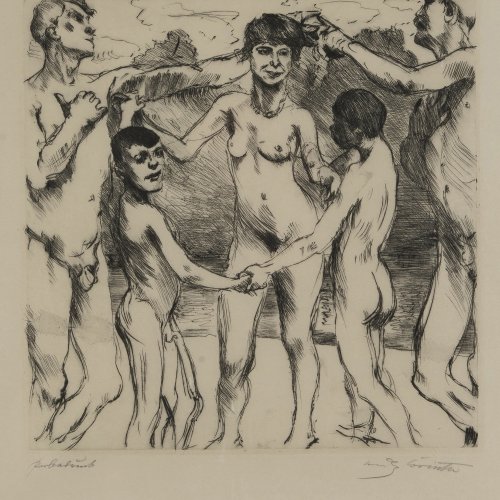 'Tanzende am Strande', 1917