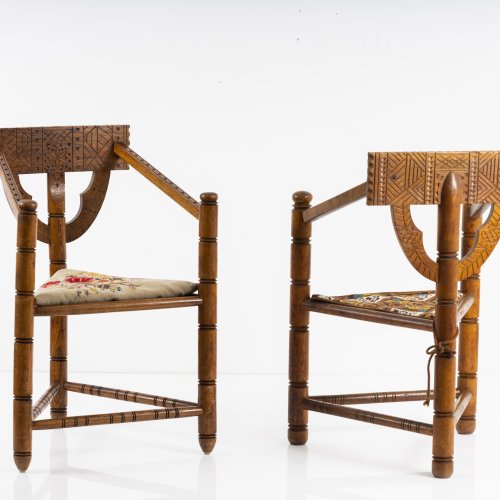 Zwei Armlehnstühle 'Munk chair', 1930/40er Jahre