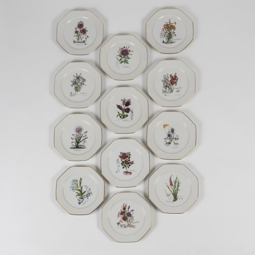 Twelve plates 'Las Flores Dalinianas', 1981