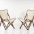 Set of two 'Tripolina' folding armchairs, 1930s