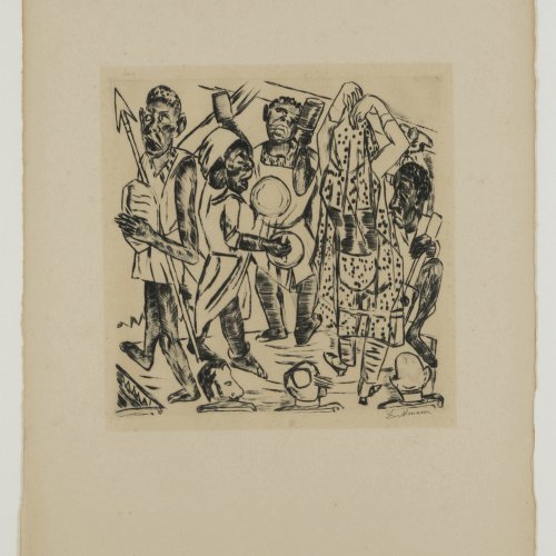 'Niggertanz', 1921, Blatt 8 aus 'Jahrmarkt'