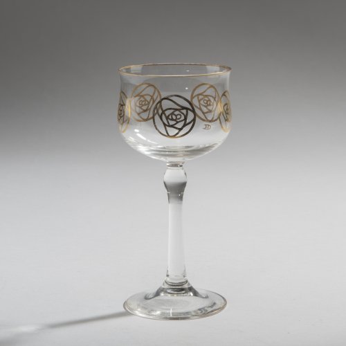 Weinglas 'Goldene Rose', um 1903