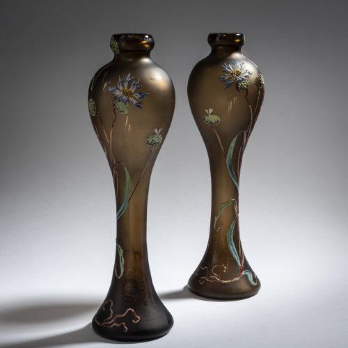 Paar Vasen 'Bleuets', um 1895-1903