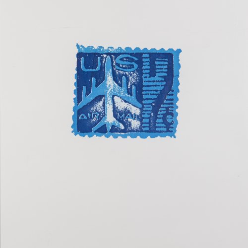 'Blue Airmail Stamp', um 1962