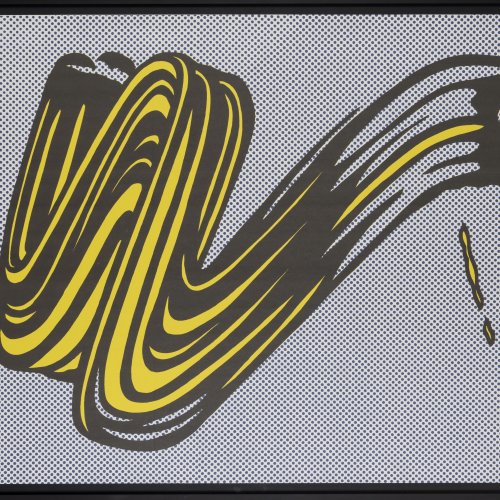 'Brushstroke' (invitation card from Gallery Leo Castelli in New York) ', 1965