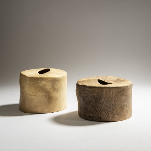 Two wooden vessels, 2014