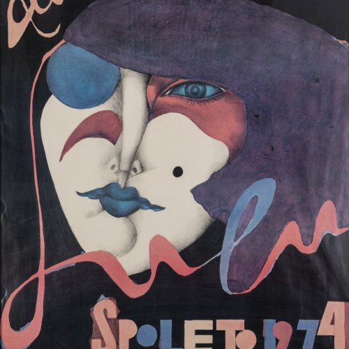 Plakat 'Alban Berg - Lulu - Spoleto', 1974