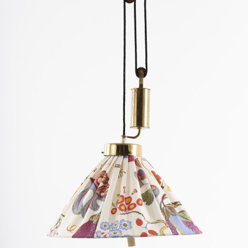 Ceiling light with counterweight, c. 1930