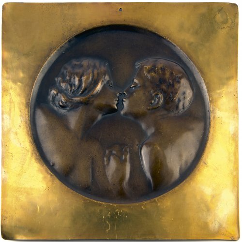'The Kiss' plaque, c. 1897
