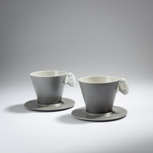 Zwei Kaffeetassen 'Tatzona', 1986