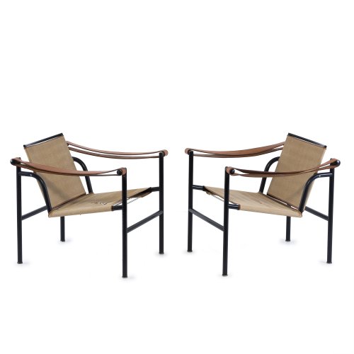 Set of two lounge chairs 'LC 1', 1928