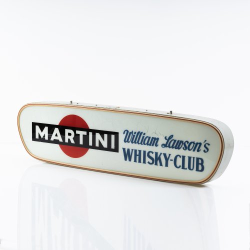 Leuchtwerbung 'Martini', 1950er Jahre