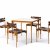 4 'Montreal' chairs and a table, 1967