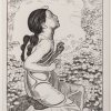 'Spring Longing: Girl Kneeling to the Right', 1910c