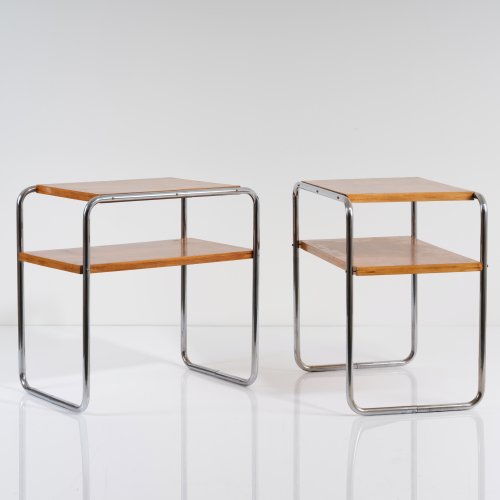 Set of two 'B 12' side tables, 1928