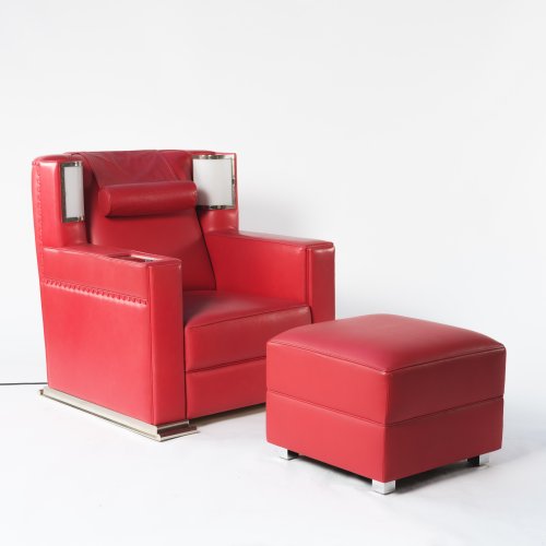 'Roter Sessel' mit Ottoman, 1931
