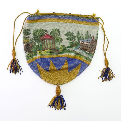Pouch with landscape scene, 2nd half of the 19th century
