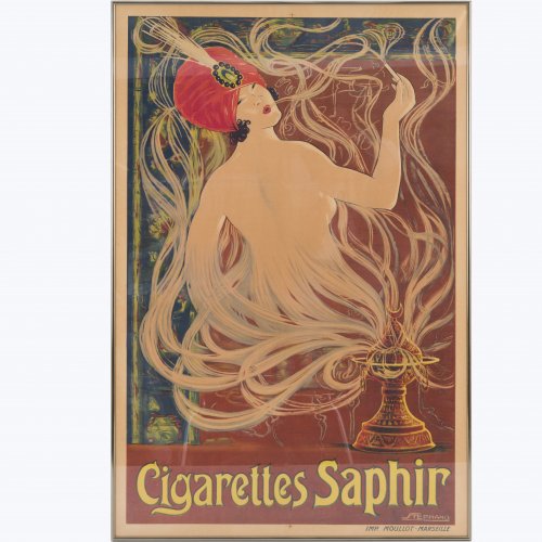Poster 'Cigarettes Saphir', um 1910