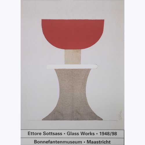 Plakat 'Ettore Sottsass Glass Works', 1998