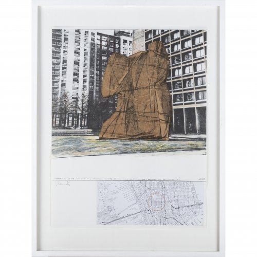 'Wrapped Sylvette, Project for Washington Square Village, New York', aus 'Hommage à Picasso', 1973