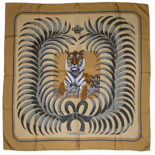 Seidentuch 'Le Tigre Royal', 1977