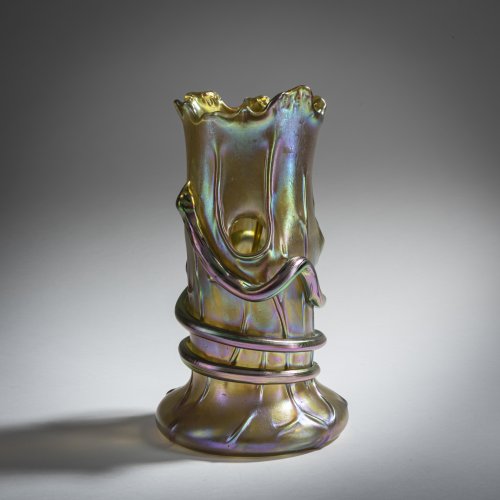 'Tree trunk vase' with a snake, c. 1902