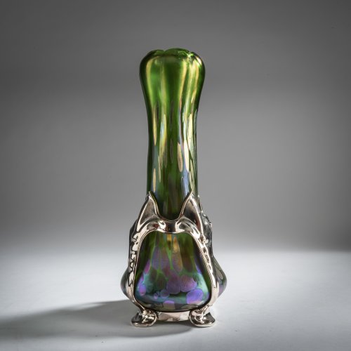 'Papillon' vase with metal mounting, c. 1904