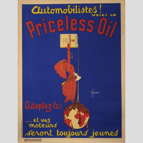 Plakat 'Priceless Oil', ca. 1928