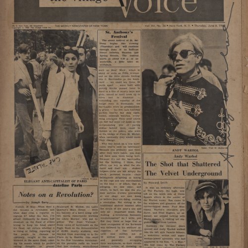 Ausgabe der Zeitung 'The Village Voice', 1968